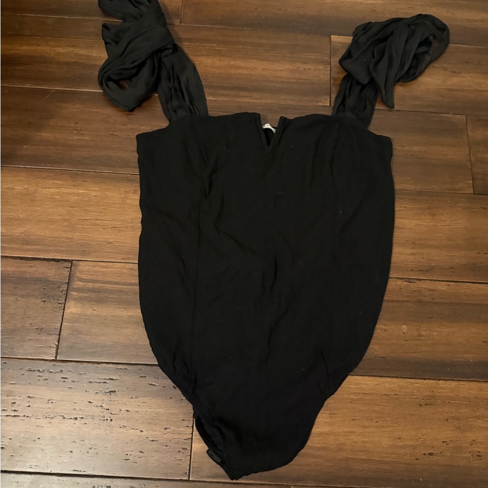 Free People Black Bodysuit – Size Medium